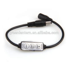 Atenuador mini led negro de 3 llaves para tiras LED de un solo color 5050 3528